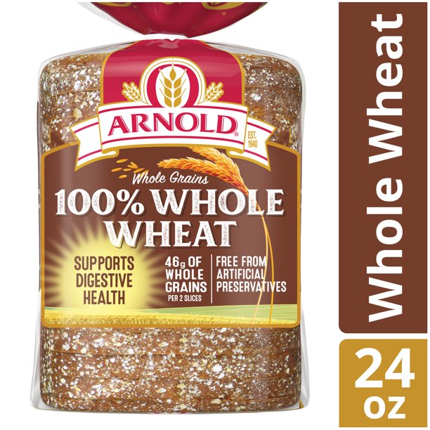 Arnold Whole Grains 100% Whole Wheat Bread, 24 oz