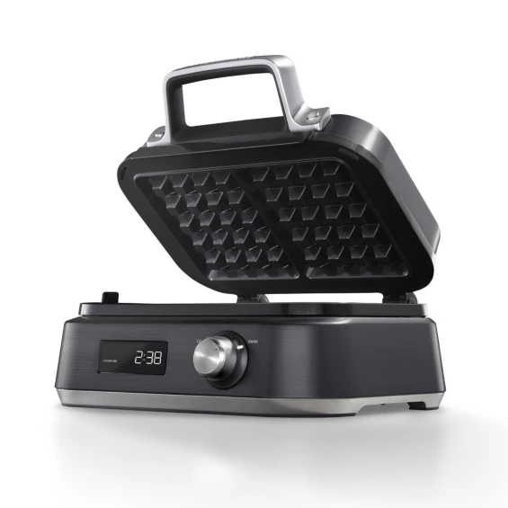Waffle Maker, Dark Stainless Steel