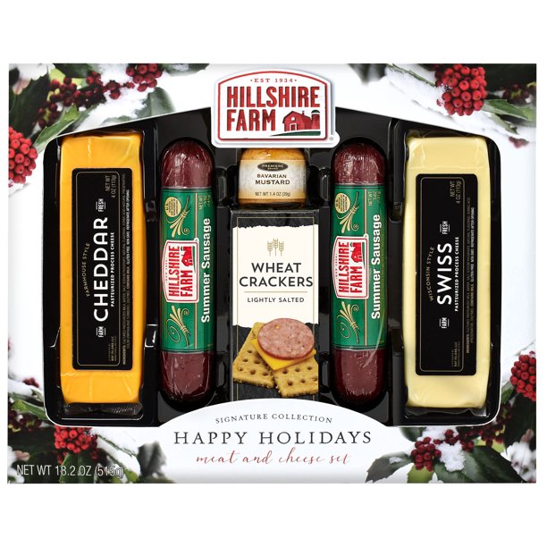 Hillshire Farm® Meat and Cheese Holiday Gift Box, Assorted Meat & Cheese, 20.6oz, 6 Piece