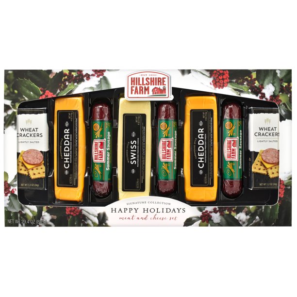 Hillshire Farm® Meat and Cheese Trio Boxed Holiday Gift Set, 29.4oz., 8 Piece