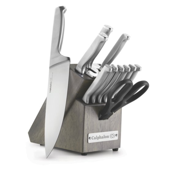 Self-Sharpening Stainless Steel 12-Piece Knife Block Set