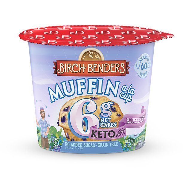 Birch Benders Keto Friendly Blueberry Muffin Cup, 1.69 Oz