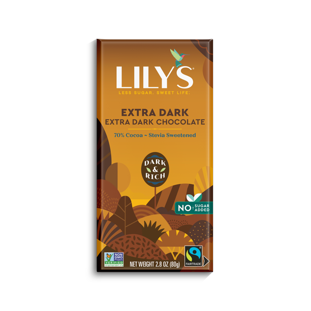 Lily's 70% Cocoa Extra Dark Chocolate Bar, 2.8 oz