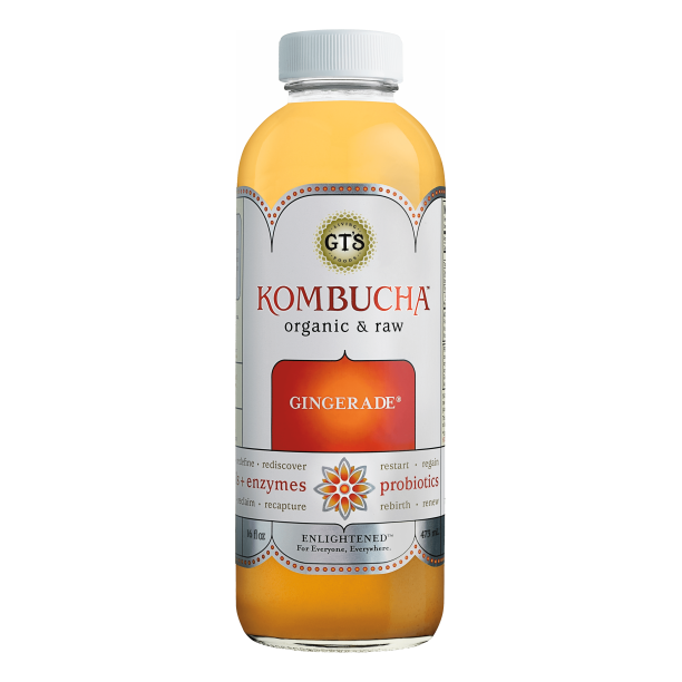 GT'S Enlightened Organic & Raw Kombucha Gingerade, 16 Fl. Oz.