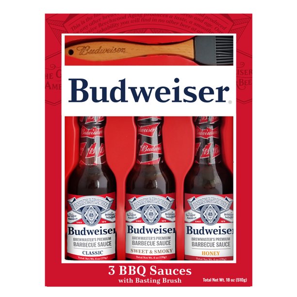 Budweiser 3 BBQ Sauces Set