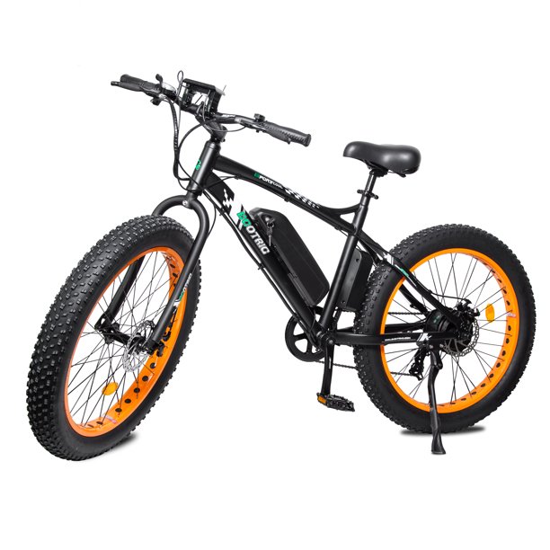 Ecotric 26" 36V 500W Fat Tire Electric Bicycle 26X4" Removable Battery 7-Speed