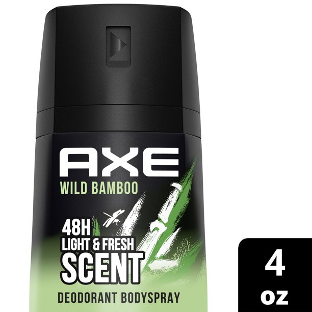 Axe Wild Bamboo Body Spray for Men, 4 Oz