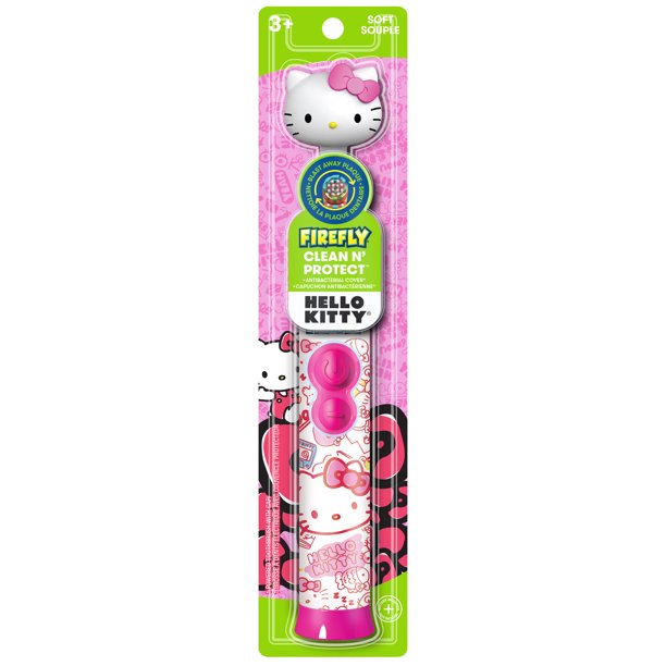 Firefly hello kitty rotary power soft toothbrush
