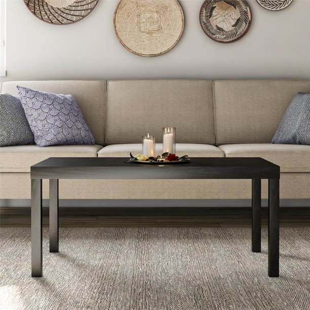 Mainstays Parsons Coffee Table, Black