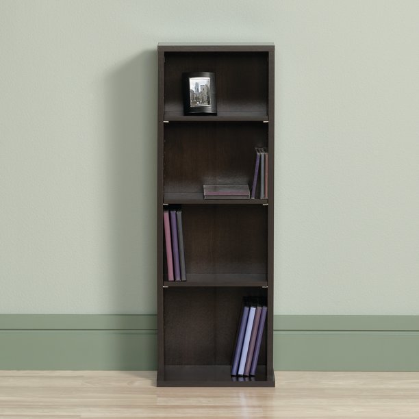 Sauder Beginnings Multimedia Storage Tower, Cinnamon Cherry Finish