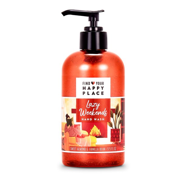 Find Your Happy Place Liquid Gel Hand Wash Lazy Weekends Sweet Almond And Vanilla Bean 9.5 fl oz