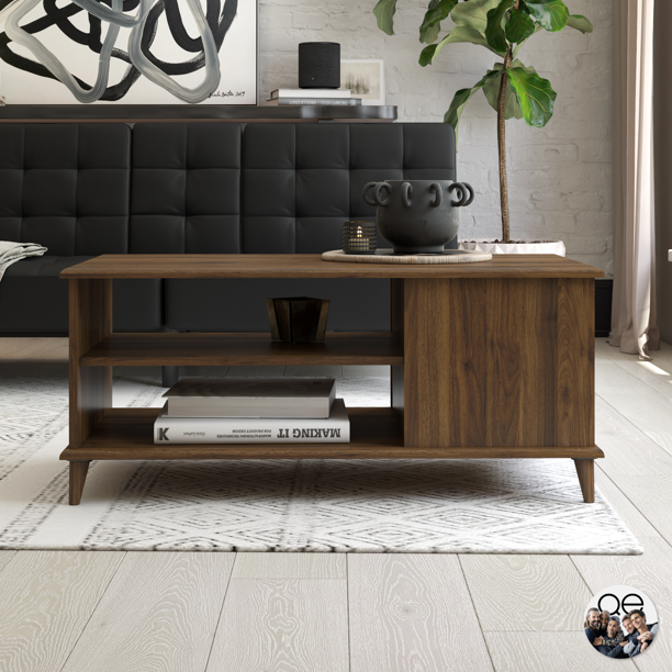 Queer Eye Farnsworth Mid-Century Coffee Table, Walnut