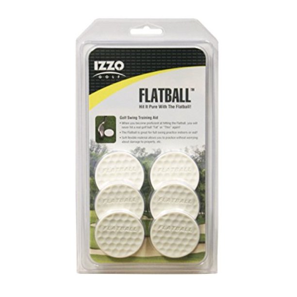 IZZO Golf Flat Ball Full-Swing Golf Training Aid