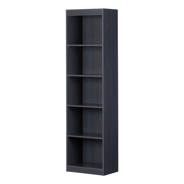 South Shore Smart Basics 5-Shelf Narrow Bookcase, Multiple Finishes
