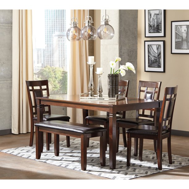 Signature Design by Ashley Bennox 6 Piece Dining Table Set